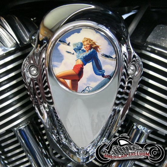 Indian Thunder Stroke Horn Insert - Red Shorts Pin Up