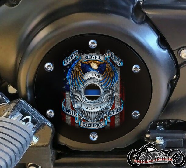 SUZUKI M109R Derby/Engine Cover - Fallen Officer Badge