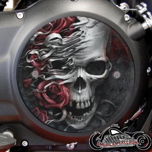 Victory Derby Cover - Ribboned Rose Skull
