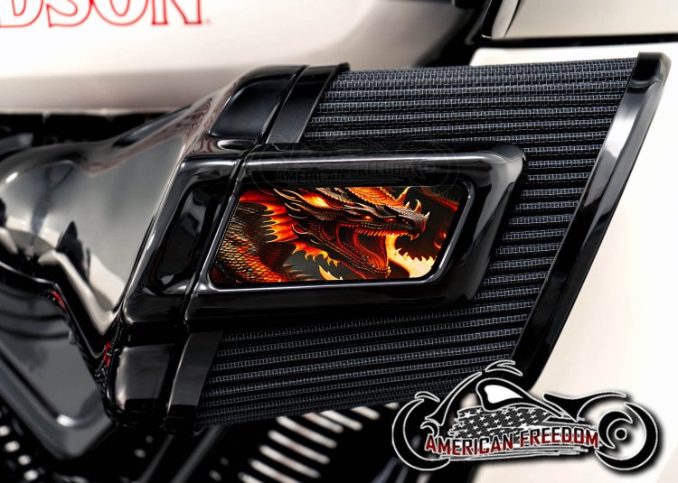 Harley 2025+ Heavy Breather Insert - Roaring Dragon
