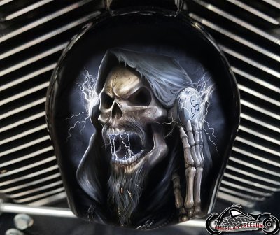 Custom Horn Cover - Reaper Headphones