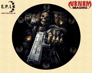 SUZUKI M109R Derby/Engine Cover - Reaper And Gun