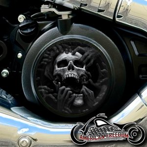 Indian 2025+ Scout Derby - Torn Apart Skull B&W