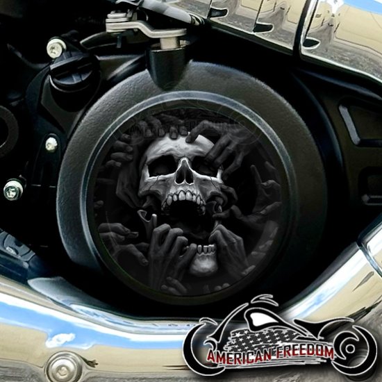 Indian 2025+ Scout Derby - Torn Apart Skull B&W