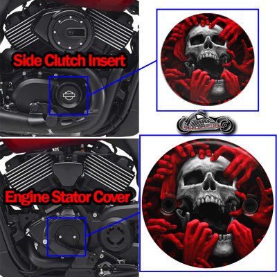 Harley Davidson XG500/XG750 2 Piece Set Torn apart skull red