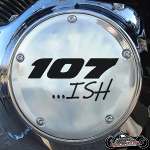 Chrome Harley Davidson Derby Cover - 107 ish