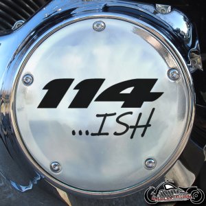 Chrome Harley Davidson Derby Cover - 114 ish