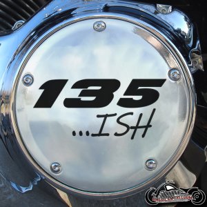 Chrome Harley Davidson Derby Cover - 135 ish