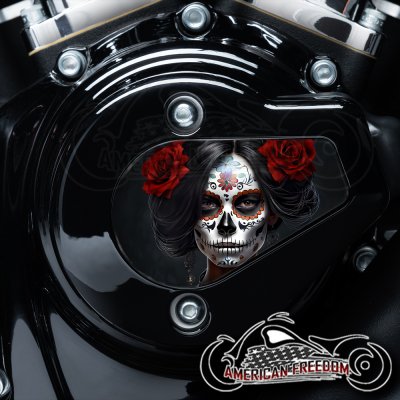 Harley Davidson VVT Timing Medallion - Senorita Sugar Skull