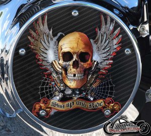 Custom Derby Cover - Shut Up And Ride Custom Derby Cover - Shut Up And Ride