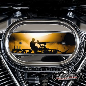 Harley Davidson M8 Ventilator Insert - Sunset Soldier Silhouette