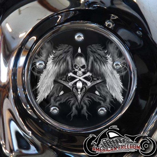 Custom Timing Cover - Skull With Wings