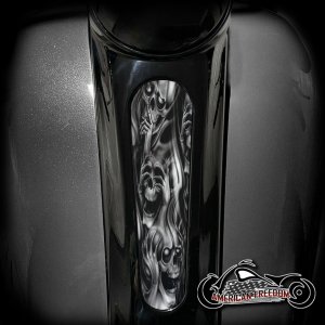 Harley 8 Inch Dash Insert - No Evil Harley 8 Inch Dash Insert - No Evil