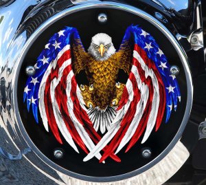 Custom Derby Cover - Striking Eagle