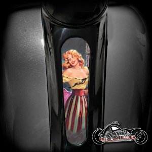 Harley 8 Inch Dash Insert - Striped Skirt Harley 8 Inch Dash Insert - Striped Skirt