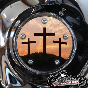 Custom Timing Cover - 3 Crosses Sunset