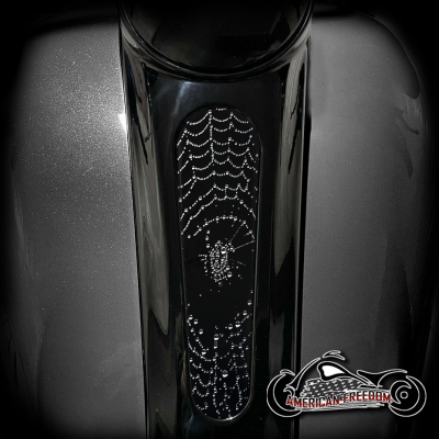 Harley 8 Inch Dash Insert - Spider Web