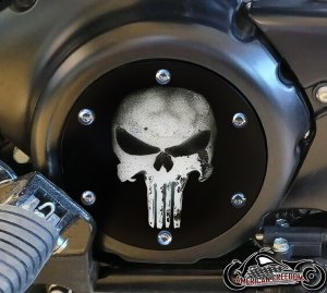 SUZUKI M109R Derby/Engine Cover - Tarnished Punisher