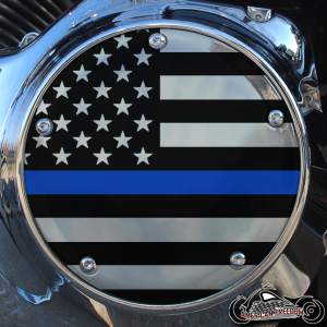 Chrome Harley Davidson Derby Cover - TBL Flag