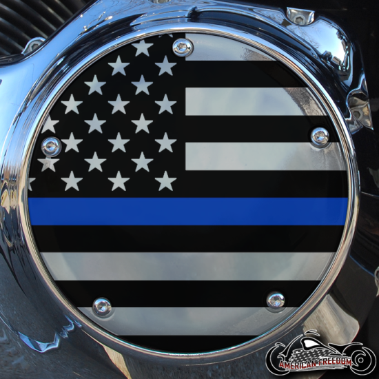Chrome Harley Davidson Derby Cover - TBL Flag