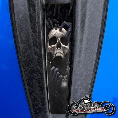 2023+ Harley CVO Dash Insert Torn apart skull