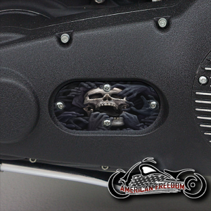 Custom Oval Inspection Cover - Torn Apart Skull