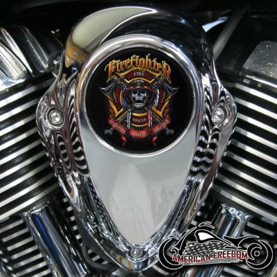 Indian Thunder Stroke Horn Insert - Firefighter Tradition Skull