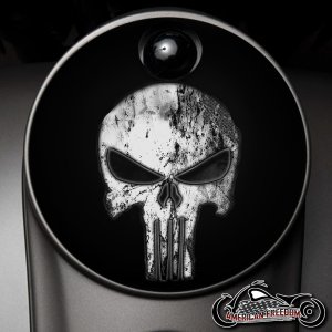 Custom Fuel Door - Punisher Tribal