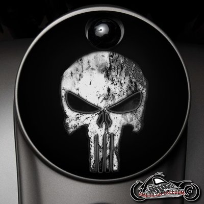 Custom Fuel Door - Punisher Tribal