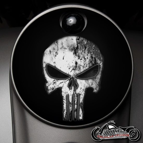 Custom Fuel Door - Punisher Tribal