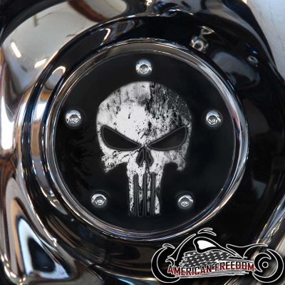 Custom Timing Cover - Punisher Tribal (B&W)