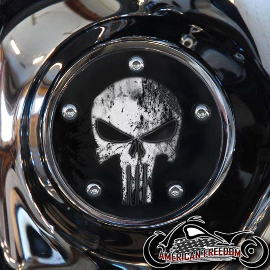 Custom Timing Cover - Punisher Tribal (B&W)