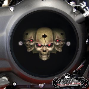 Victory Derby Cover - Triple Skull Bullet Hole