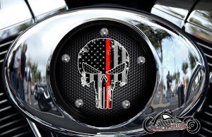 Custom Air Cleaner Cover - TRL Punisher Flag