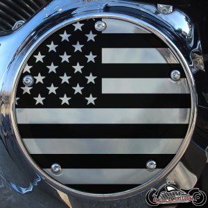 Chrome Harley Davidson Derby Cover - US Flag