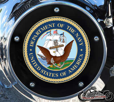 Custom Derby Cover - US Navy Crest