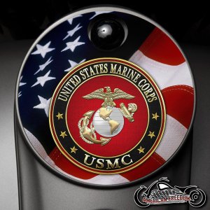 Custom Fuel Door - USMC 1