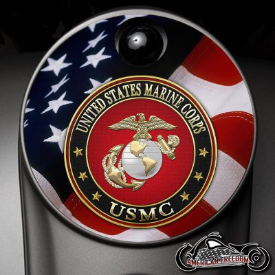 Custom Fuel Door - USMC 1