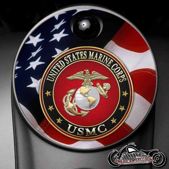 Custom Fuel Door - USMC 1