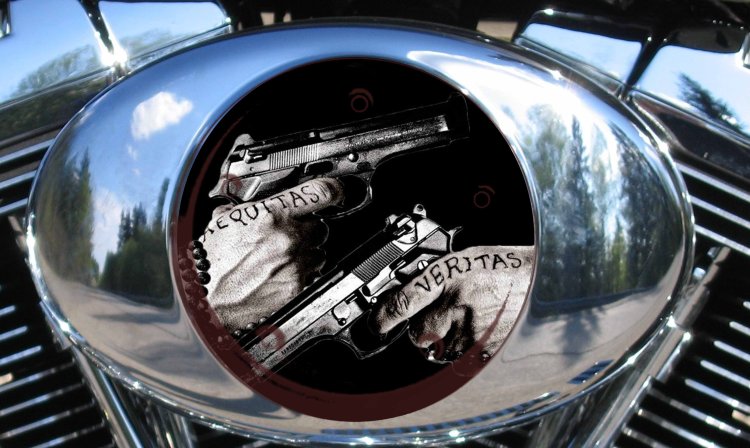 Custom Air Cleaner Cover - Veritas Aequitas 1