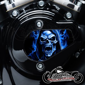 Harley Davidson VVT Timing Medallion - Vampire Reaper Blue