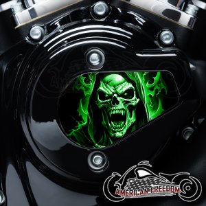 Harley Davidson VVT Timing Medallion - Vampire Reaper Green