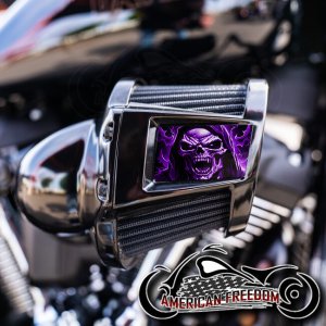 Harley 2019-2024 Heavy Breather Insert - Vampire Reaper Purple