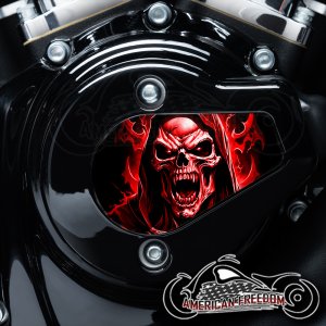 Harley Davidson VVT Timing Medallion - Vampire Reaper Red