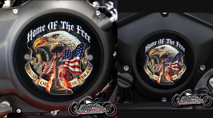 Victory Derby Cover & Cam Cover Set Home of the free