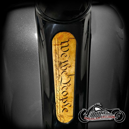 Harley 8 Inch Dash Insert - We The People Constitution