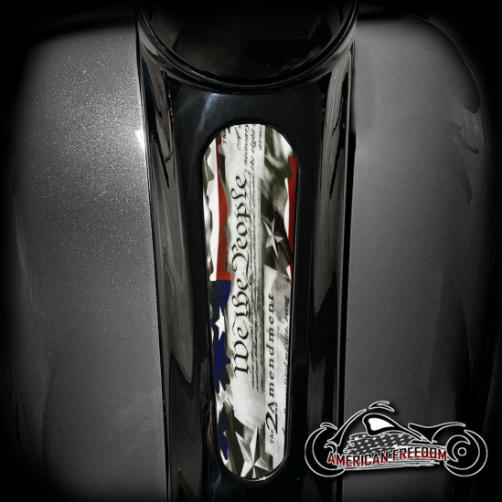 Harley 8 Inch Dash Insert - We The People Flag