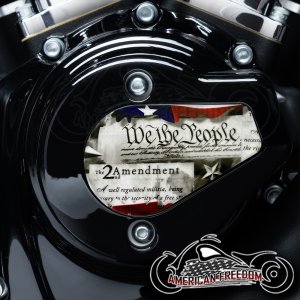 Harley Davidson VVT Timing Medallion - We The People Flag