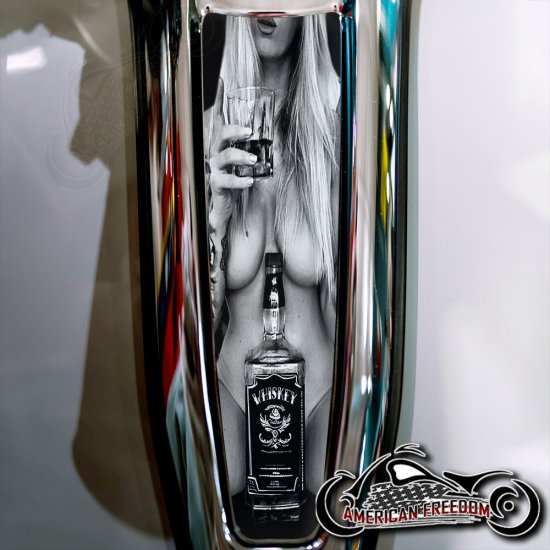 Harley 2024+ Street Glide & Road Glide Dash Insert - Whiskey Gal