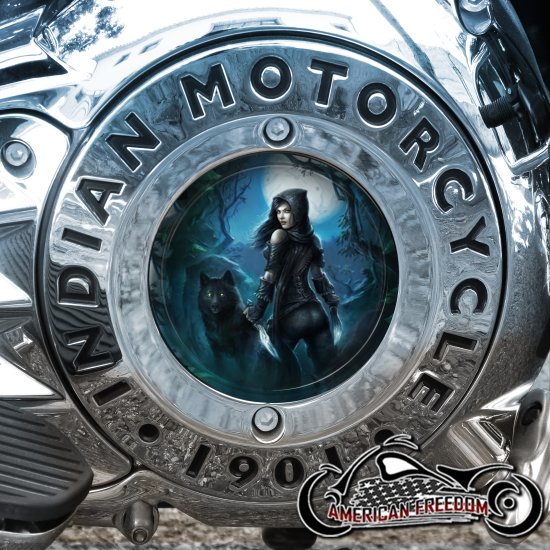 Indian Motorcycles Thunder Stroke Derby Insert - Wolf Girl